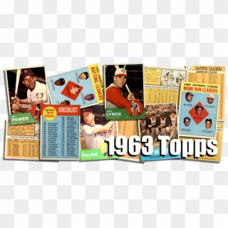 1963 Topps Baseball Cards - Flyer, HD Png Download