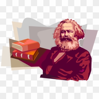 Vector Illustration Of Karl Heinrich Marx, German Philosopher, - Karl Marx Vector, HD Png Download
