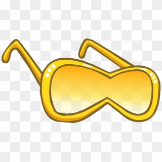 Sunglasses Diva Transparent & Png Clipart Free Download - Club Penguin Gold Glasses, Png Download