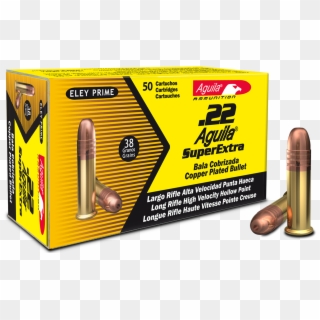 Aguila 1b222335 Super Extra 22 Long Rifle 38 Gr Hollow - Aguila Rifle Match Ammo, HD Png Download