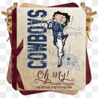Cowboys Inspired Betty Boop - Big Piece Of My Heart Lives, HD Png Download