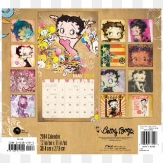 Betty Boop 2014 Calendar 16 Month - Betty Boop, HD Png Download