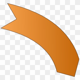 Orange Curve Arrow Png, Transparent Png