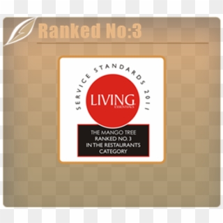 The Mango Tree Was Awarded The Best Restaurant Award - Label, HD Png Download