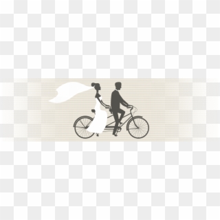 Western - Wedding Bicycle Png, Transparent Png