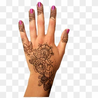Mehendi Hand Designs Transparent Png - Henna On Hand Png, Png Download