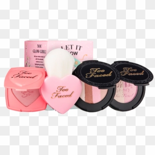 Too Faced Highlight And Glow Holiday Gift Set - Too Faced Let It Glow Highlight & Blush Kit, HD Png Download
