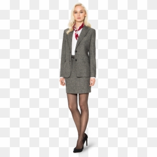 Women's Tweed Skirt Suit - Formal Wear, HD Png Download