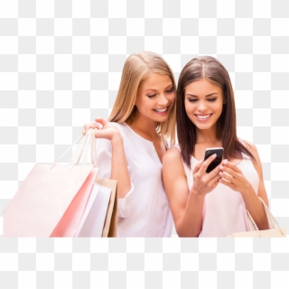 Happy Shopping Png - Mobile Phone, Transparent Png