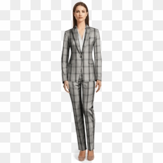 Our Women's Pantsuits Collections - Woman In Pantsuit Standing, HD Png Download