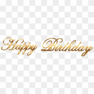 8000 X 1722 13 - Happy Birthday Gold Png, Transparent Png