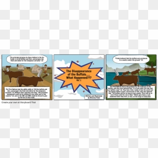 Buffalo Comic Strip - Cartoon, HD Png Download