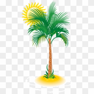 Free Png Palm And Sun Png Images Transparent - Tree Vector, Png Download