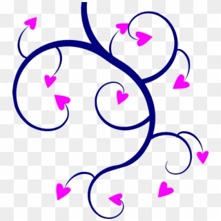 Swirl Hearts Clip Art At Clker - Hearts Clip Art, HD Png Download