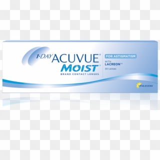 Box Image Of 1-day Acuvue® Moist Brand Contact Lenses - 1 Day Acuvue Moist, HD Png Download