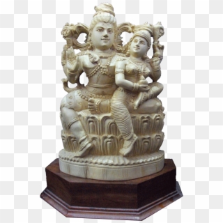 Shiva Parvathy Sitting - Carving, HD Png Download