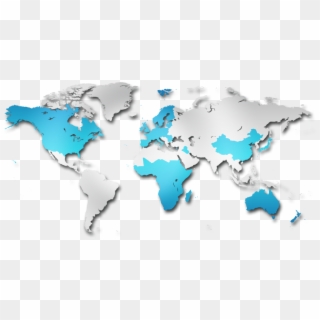 3d World Map Png, Transparent Png