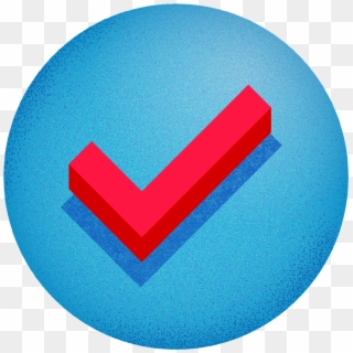 File - Blue Icon - Tick - Circle, HD Png Download