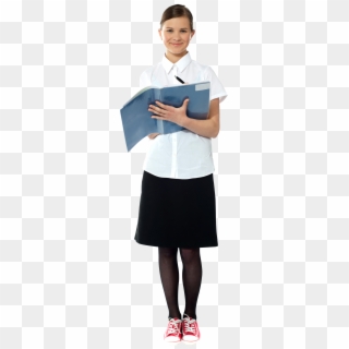 Young Girl Student Free Commercial Use Png Images - School Uniform, Transparent Png