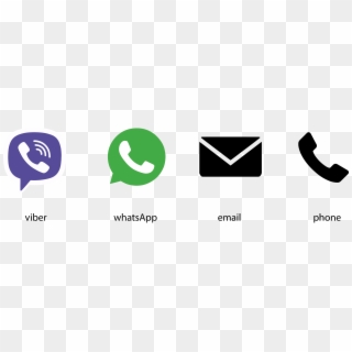 Viber Whatsapp Phone Email - Viber Icon, HD Png Download