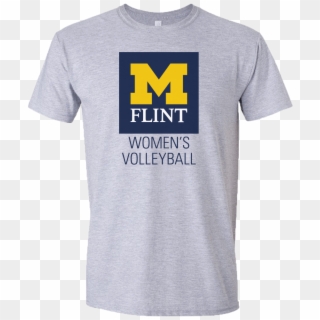 Men's Michigan Volleyball Short Sleeve Square Logo - T-shirt, HD Png Download