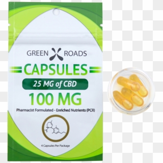 Cbd Capsules By Green Roads™ - Pill, HD Png Download
