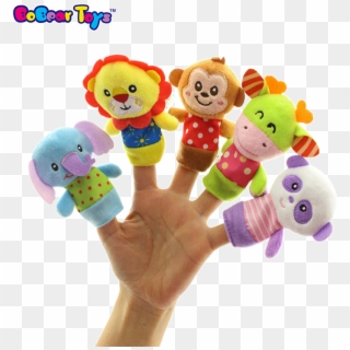Bobeartoys Custom Lovely Soft Finger Puppets Toys Parent-child - 布 手 偶, HD Png Download