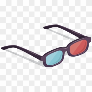 Polarized Cinema System Glasses Vector 3d Film Clipart - Vector 3d Glasses Png, Transparent Png