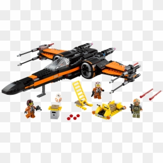 “step Into The Action Of Star Wars - Lego Poe's X Wing, HD Png Download