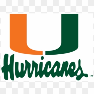 Miami Hurricanes Iron On Stickers And Peel-off Decals - Miami Hurricanes, HD Png Download