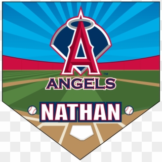 Angels Home Plate Individual Team Pennant - Cleveland Indians Los Angeles Angels, HD Png Download