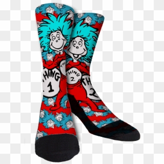 Click To Enlarge - Thing 1 And Thing 2 Socks, HD Png Download