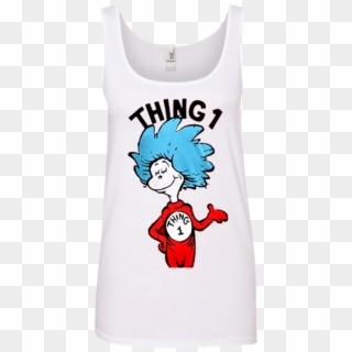 Seuss Thing 1 Or Thing 2 Adult T Shirt Hoodie Sweater - Cat In The Hat, HD Png Download
