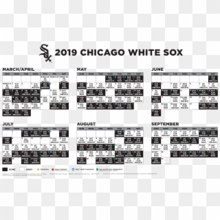 Game Times And Television Networks Are Subject To Change - Chicago White Sox 2019 Schedule, HD Png Download
