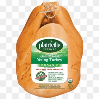 Organic Oven Roasted Whole Turkey - Plainville Farms Whole Turkey, HD Png Download