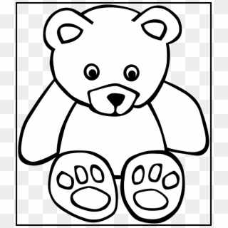 Teddy Drawing Baby Bear - Animals Clipart Black And White, HD Png Download