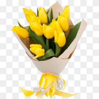 11 Sunny Tulips Bouquet - Kompozicii Iz Tulpan Gif, HD Png Download