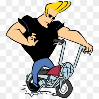 Johnny Bravo Cartoon Character, Johnny Bravo Characters, - Johnny Bravo On Bike, HD Png Download