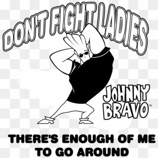 Johnny Bravo Logo Black And White - Johnny Bravo, HD Png Download