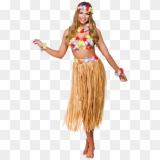 Adult Hawaiian Party Girl Costume - Around The World Costume Party, HD Png Download