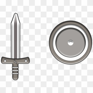 Black And White Shild An Sword - Circle, HD Png Download