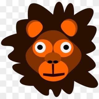 Cartoon Lion Face Pictures - Cartoon Lion Head, HD Png Download
