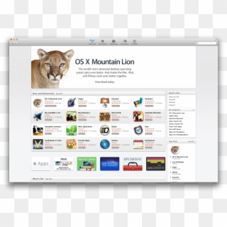 Mac Os X Mountain Lion, HD Png Download
