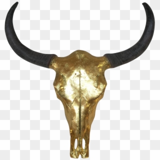 With Gold Leaf Chairish - Bull, HD Png Download