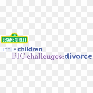 Little Children, Big Challenges Divorce Logo-sesame - Sesame Street Little Children Big Challenges Incarceration, HD Png Download