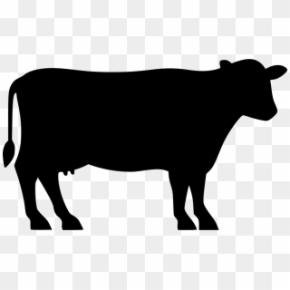 Dairy Cow Svg Png Icon Free Download 477854 Onlinewebfonts - Cow Silhouette Png, Transparent Png