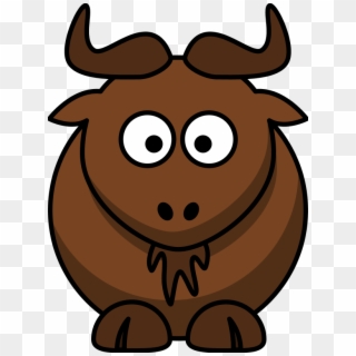 Bull, Cow, Cattle, Farm, Agriculture, Nature, Livestock - Cartoon Wildebeest, HD Png Download