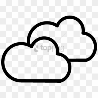 Free Png Cloudy Weather Symbol Png Image With Transparent - Two Clouds Clip Art, Png Download