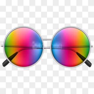 Free Png Download Colorful Sunglasses Clipart Png Photo - Hippie Glasses Png, Transparent Png