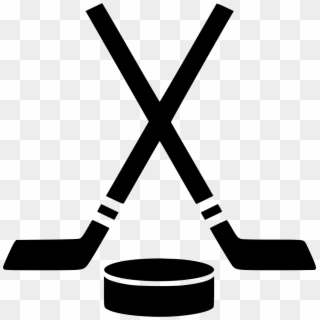 Hockey Puck Sticks Comments - Ice Hockey Stick Svg, HD Png Download